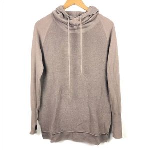 Athleta knit cowl neck pullover hoodie sweatshirt